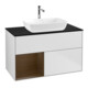 V&B Waschtischunterschrank Wandbeleuchtung Finion 100, Pl bla m, Reg wal ven, wh. m Lac-1