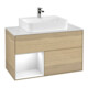 V&B Waschtischunterschrank Wandbeleuchtung Finion 100, Pl w m, Reg li glo wh. Lac, Oa ven-1