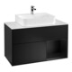 V&B Waschtischunterschrank Wandbeleuchtung Finion 100, Pl w m, Reg re bla m Lac, bla m Lac-1