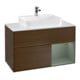 V&B Waschtischunterschrank Wandbeleuchtung Finion 100, Pl w m, Reg re Oli. m Lac, wal ven-1
