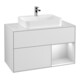 V&B Waschtischunterschrank Wandbeleuchtung Finion 100, Pl w m, Reg re wh. m Lac, wh. m Lac-1