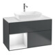V&B Waschtischunterschrank Wandbeleuchtung Finion 100, Pl w m, Rg g wh. Lac, md bl. m Lac-1