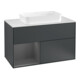 V&B Waschtischunterschrank Wandbeleuchtung Finion 100, Pl w m, Rg l A m, md bl. m Lac-1