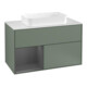 V&B Waschtischunterschrank Wandbeleuchtung Finion 100, Pl w m, Rg l Anthrac. m, Oli. m Lac-1