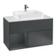 V&B Waschtischunterschrank Wandbeleuchtung Finion 100, Pl w m, Rg l md b m La, md b m Lac-1