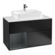 V&B Waschtischunterschrank Wandbeleuchtung Finion 100, Pl w m, Rg l md b m Lac, bla m Lac-1