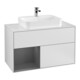 V&B Waschtischunterschrank Wandbeleuchtung Finion 100, Pl w m, Rg li Anthrac. m, wh. m Lac-1