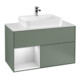 V&B Waschtischunterschrank Wandbeleuchtung Finion 100, Pl w m, Rg li wh. m Lac, Oli. m Lac-1