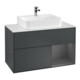 V&B Waschtischunterschrank Wandbeleuchtung Finion 100, Pl w m, Rg r A m, md bl. m Lac-1