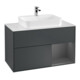 V&B Waschtischunterschrank Wandbeleuchtung Finion 100, Pl w m, Rg r A m, md bl. m Lac-1
