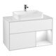 V&B Waschtischunterschrank Wandbeleuchtung Finion 100, Pl w m, Rg r g wh. Lac, glo wh. Lac-1