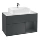 V&B Waschtischunterschrank Wandbeleuchtung Finion 100, Pl w m, Rg r md b m La, md b m Lac-1