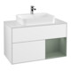 V&B Waschtischunterschrank Wandbeleuchtung Finion 100, Pl w m, Rg r Ol m Lac, glo wh. Lac-1