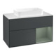 V&B Waschtischunterschrank Wandbeleuchtung Finion 100, Pl w m, Rg r Ol m Lac, md bl. m Lac-1