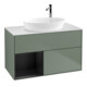 V&B Waschtischunterschrank Wandbeleuchtung Finion 100, Pl wh. m, Reg bla m Lac, Oli. m Lac-1