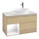 V&B Waschtischunterschrank Wandbeleuchtung Finion 100, Pl wh. m, Reg glo wh. Lac, Oa ven-1