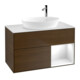 V&B Waschtischunterschrank Wandbeleuchtung Finion 100, Pl wh. m, Reg glo wh. Lac, wal ven-1
