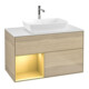 V&B Waschtischunterschrank Wandbeleuchtung Finion 100, Pl wh. m, Reg gol m Lac, Oa ven-1
