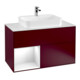 V&B Waschtischunterschrank Wandbeleuchtung Finion 100, Pl wh. m, Reg li glo wh. Lac, Peo m-1