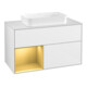V&B Waschtischunterschrank Wandbeleuchtung Finion 100, Pl wh. m, Reg li gol m, glo wh. Lac-1