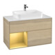 V&B Waschtischunterschrank Wandbeleuchtung Finion 100, Pl wh. m, Reg li gol m, Oa ven-1