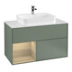 V&B Waschtischunterschrank Wandbeleuchtung Finion 100, Pl wh. m, Reg li Oa ven, Oli. m Lac-1