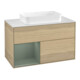 V&B Waschtischunterschrank Wandbeleuchtung Finion 100, Pl wh. m, Reg li Oli. m Lac, Oa ven-1