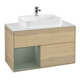 V&B Waschtischunterschrank Wandbeleuchtung Finion 100, Pl wh. m, Reg li Oli. m Lac, Oa ven-1