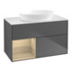 V&B Waschtischunterschrank Wandbeleuchtung Finion 100, Pl wh. m, Reg Oa ven, Anthrac. m-1