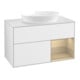 V&B Waschtischunterschrank Wandbeleuchtung Finion 100, Pl wh. m, Reg Oa ven, glo wh. Lac