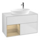 V&B Waschtischunterschrank Wandbeleuchtung Finion 100, Pl wh. m, Reg Oa ven, wh. m Lac-1