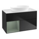 V&B Waschtischunterschrank Wandbeleuchtung Finion 100, Pl wh. m, Reg Oli. m Lac, bla m Lac-1