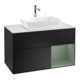 V&B Waschtischunterschrank Wandbeleuchtung Finion 100, Pl wh. m, Reg Oli. m Lac, bla m Lac-1