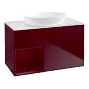 V&B Waschtischunterschrank Wandbeleuchtung Finion 100, Pl wh. m, Reg Peo m Lac, Peo m