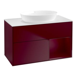 V&B Waschtischunterschrank Wandbeleuchtung Finion 100, Pl wh. m, Reg Peo m Lac, Peo m