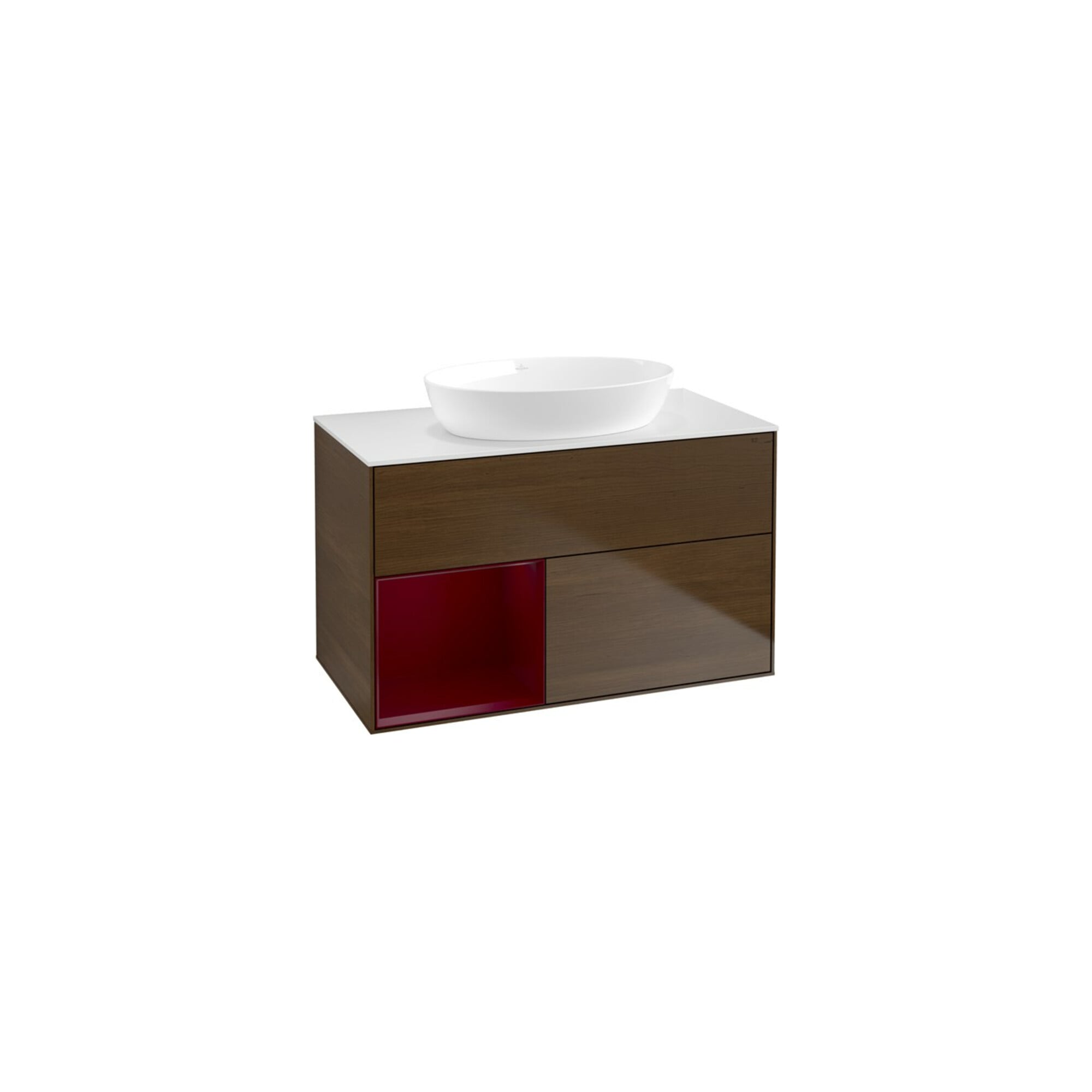V&B Waschtischunterschrank Wandbeleuchtung Finion 100, Pl wh. m, Reg Peo m Lac, wal ven ; Villeroy & Boch