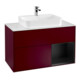 V&B Waschtischunterschrank Wandbeleuchtung Finion 100, Pl wh. m, Reg re bla m Lac, Peo m-1