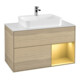 V&B Waschtischunterschrank Wandbeleuchtung Finion 100, Pl wh. m, Reg re gol m, Oa ven-1