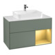 V&B Waschtischunterschrank Wandbeleuchtung Finion 100, Pl wh. m, Reg re gol m, Oli. m Lac-1