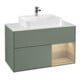 V&B Waschtischunterschrank Wandbeleuchtung Finion 100, Pl wh. m, Reg re Oa ven, Oli. m Lac-1