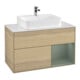 V&B Waschtischunterschrank Wandbeleuchtung Finion 100, Pl wh. m, Reg re Oli. m Lac, Oa ven-1