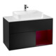 V&B Waschtischunterschrank Wandbeleuchtung Finion 100, Pl wh. m, Reg re Peo, bla m Lac-1