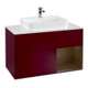 V&B Waschtischunterschrank Wandbeleuchtung Finion 100, Pl wh. m, Reg re wal ven, Peo m-1