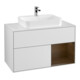 V&B Waschtischunterschrank Wandbeleuchtung Finion 100, Pl wh. m, Reg re wal ven, wh. m Lac-1