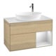 V&B Waschtischunterschrank Wandbeleuchtung Finion 100, Pl wh. m, Reg wh. m Lac, Oa ven-1