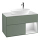 V&B Waschtischunterschrank Wandbeleuchtung Finion 100, Pl wh. m, Reg wh. m Lac, Oli. m Lac-1