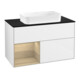 V&B Waschtischunterschrank Wandbeleuchtung Finion 100x60,3 cm, Reg li Oa ven, glo wh. Lac-1