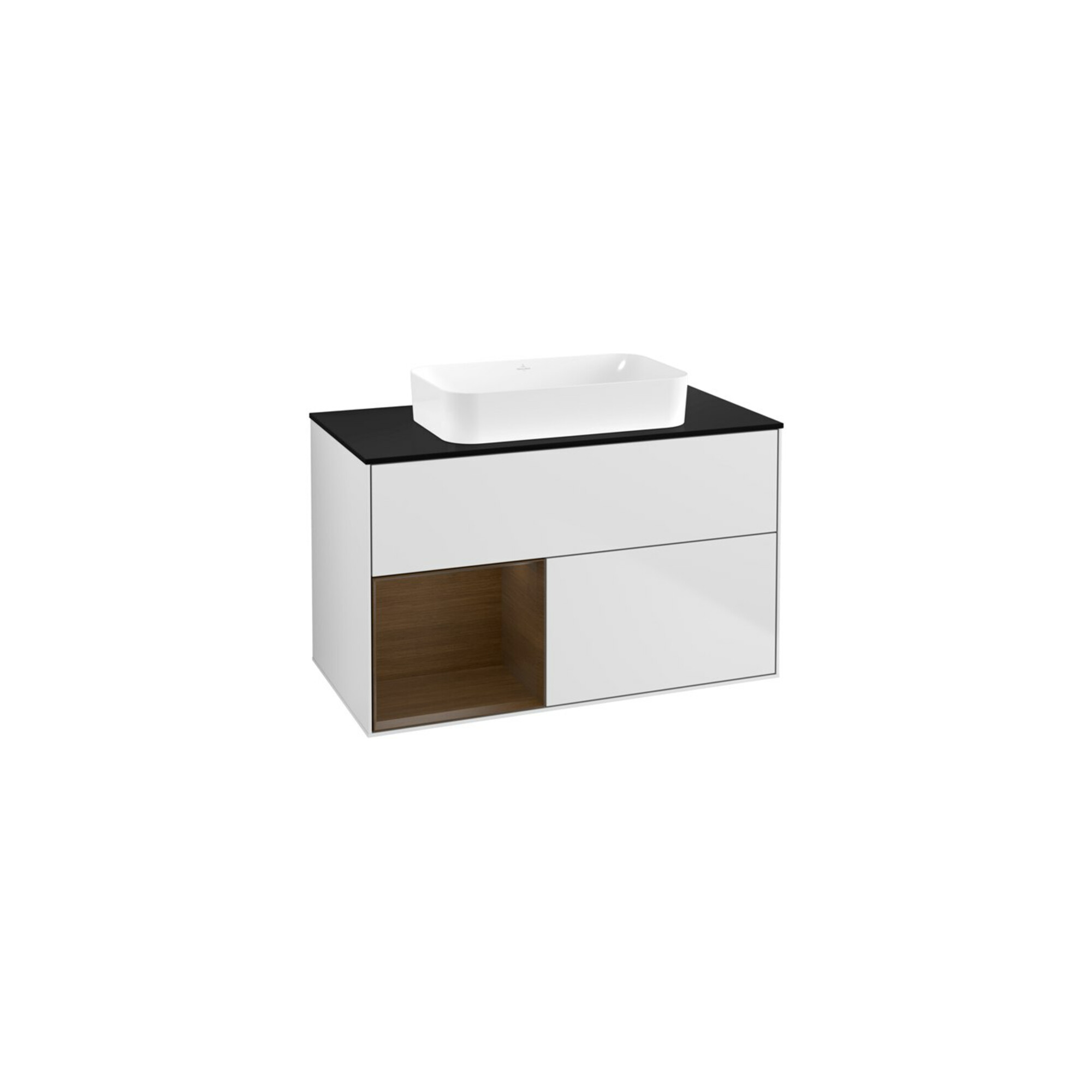 V&B Waschtischunterschrank Wandbeleuchtung Finion 100x60,3 cm, Reg li wal ven, wh. m Lac ; Villeroy & Boch