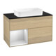 V&B Waschtischunterschrank Wandbeleuchtung Finion 100x60,3 cm, Reg li wh. m Lac, Oa Veneer-1