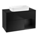 V&B Waschtischunterschrank Wandbeleuchtung Finion 100x60,3 cm, Reg re bla m Lac, bla m Lac-1